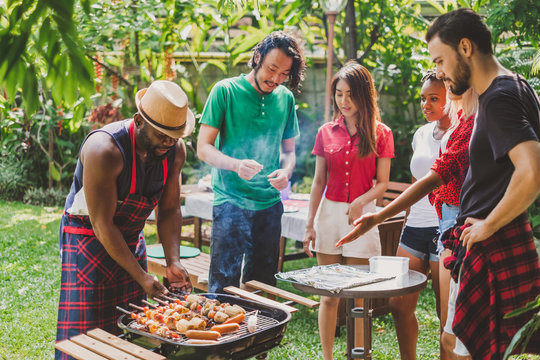 The Garcia Family at barbecue